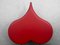 Vintage Italian Red Leather Fiammette Heart Sofa by Domusnova, Image 6