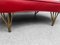 Italienisches Vintage Fiammette Heart Sofa aus rotem Leder von Domusnova 11