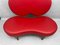 Vintage Italian Red Leather Fiammette Heart Sofa by Domusnova, Image 7