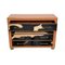 Dresser with Orange Murano Glass Drawers and Cow Leather, 1980s, Image 10
