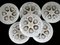 Vintage French Oyster Plates Set by St Amand Pottery, 1950s, Set of 6 3