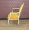 Upholstered Medallion Armchair in Yellow-Cream, 1960s 2