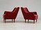 Danish Armchairs in Velour, 1960s, Set of 2 14