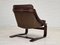 Brown Leather Lounge Chair by Ake Fribytter for Nelo Sweden, 1970s 20
