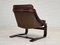 Fauteuil en Cuir Marron par Ake Fribytter pour Nelo Sweden, 1970s 20