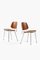 Vintage Dining Chairs and Armchairs in Teak with Steel by Børge Mogensen, 1950s, Set of 8, Image 2