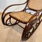 Art Nouveau Rocking Chair in Beech and Weave by Thonet, 1910, Image 7