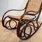 Art Nouveau Rocking Chair in Beech and Weave by Thonet, 1910 5