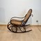 Art Nouveau Rocking Chair in Beech and Weave by Thonet, 1910, Image 2