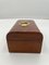 Antique Decorative Box in Walnut Veneer and Brass, 1850 11