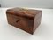 Antique Decorative Box in Walnut Veneer and Brass, 1850 5