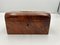 Antique Decorative Box in Walnut Veneer and Brass, 1850 3