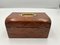 Antique Decorative Box in Walnut Veneer and Brass, 1850 10