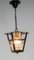 Vintage French Ceiling Lamp in Iron and Glass, 1960 3