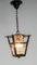 Vintage French Ceiling Lamp in Iron and Glass, 1960, Image 3