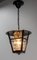 Vintage French Ceiling Lamp in Iron and Glass, 1960 5