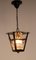 Vintage French Ceiling Lamp in Iron and Glass, 1960 4