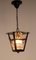 Vintage French Ceiling Lamp in Iron and Glass, 1960, Image 4