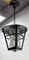 Lámpara de techo francesa vintage de hierro y vidrio, 1960, Imagen 6