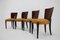 Vintage H-214 Dining Chairs by Jindrich Halabala for Up Závody, 1950s, Set of 4 2