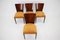 Vintage H-214 Dining Chairs by Jindrich Halabala for Up Závody, 1950s, Set of 4 11