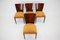 Vintage H-214 Dining Chairs by Jindrich Halabala for Up Závody, 1950s, Set of 4, Image 11