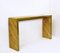 Italian Console Table in Brass and Bamboo 2