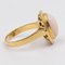 Vintage 18 Karat Gelbgold Ring mit Rosa Koralle, 1960er 4