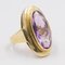 Vintage 14k Yellow Gold Ring with Amethyst, 1960s, Image 2