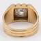 Vintage 18k Yellow Gold 1Ct Cut Diamond Mens Ring, 1950s 5