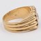 Vintage 18k Yellow Gold 1Ct Cut Diamond Mens Ring, 1950s, Image 4