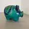 Colorful Fat Lava Pottery Piggy Bank attributed to Bay Ceramics, Germany, 1970s 3