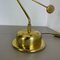 Large Brass and Metal Swing-Arm Table Lamp in the Style of Sciolari from Bankamp Leuchten, 1980s 12