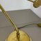 Large Brass and Metal Swing-Arm Table Lamp in the Style of Sciolari from Bankamp Leuchten, 1980s 10