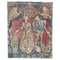 Vintage French Hand Painted Tapestry with Medieval Museum Design, 1960s, Image 1