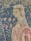 Vintage French Hand-Printed Medieval Design Noble Amazon Tapestry, 1960s, Image 16