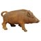 Antique Wild Boar Piggy Bank in Clay, 1890s, Image 1