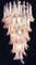 Large Italian Murano Glass Spiral Chandelier with 83 Pink Glass Petals, 1990s 8