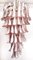 Large Italian Murano Glass Spiral Chandelier with 83 Pink Glass Petals, 1990s, Image 5