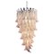 Large Italian Murano Glass Spiral Chandelier with 83 Pink Glass Petals, 1990s 1