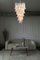 Large Italian Murano Glass Spiral Chandelier with 83 Pink Glass Petals, 1990s, Image 7
