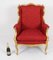 Antique Louis XV Revival Bergere-Shaped Giltwood Armchair, 19th Century, Image 18