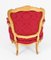 Antike Louis XV Revival Armlehnstühle aus vergoldetem Holz, 19. Jh., 2er Set 19