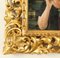 Espejo italiano florentino de madera dorada, siglo XIX, Imagen 6