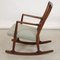 Ml-33 Rocking Chair in Smoked Oak by Hans Wegner, 1960s, Image 12