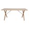 Mesa de comedor PP85 de fresno de Hans Wegner para Pp Møbler, años 90, Imagen 1