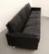 German Four-Seater Sofa in Black Leather, 1960s 7