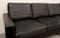 German Four-Seater Sofa in Black Leather, 1960s, Immagine 5