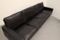 German Four-Seater Sofa in Black Leather, 1960s 10