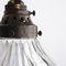 Vintage Wandlampe aus verkupfertem Messing von Holophane 5